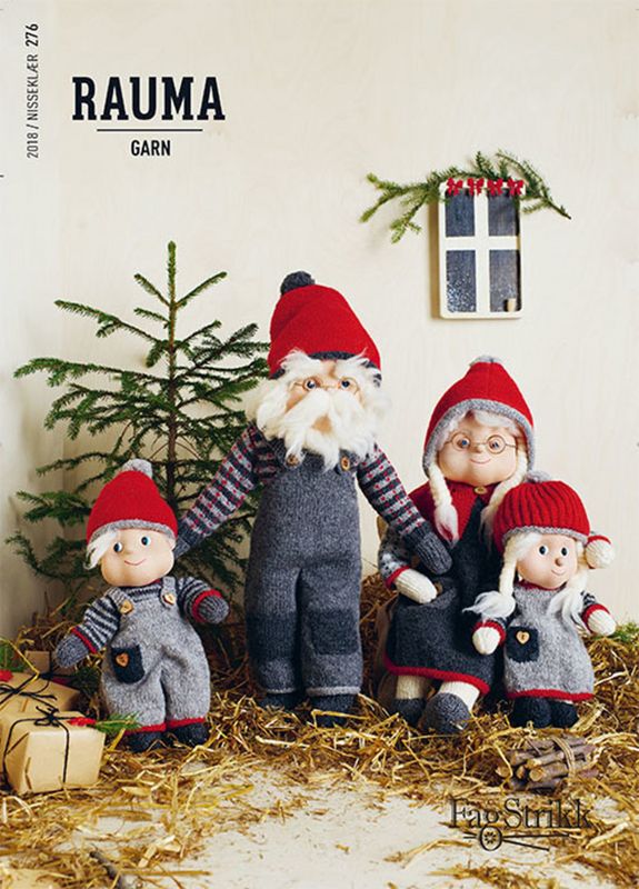 Fagstrikk nisse - nissekone og nissefar