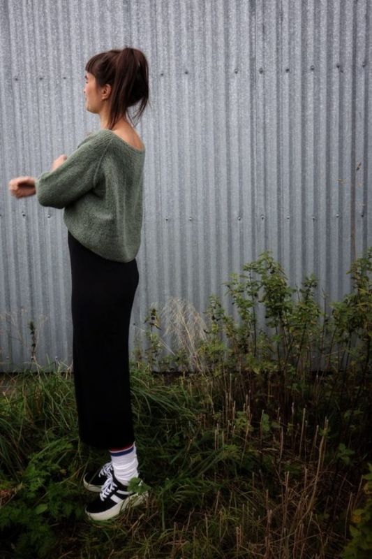 Cropped western sweater oppskrift