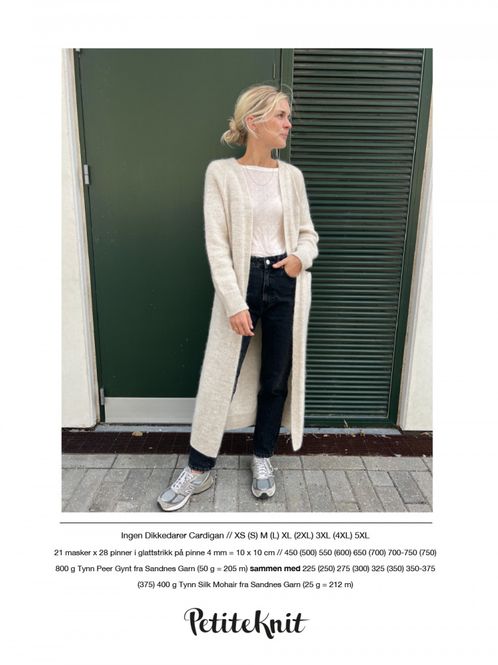 Hovedbilde Ingen dikkedarer cardigan pk176 oppskrift