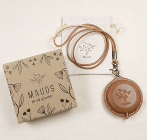 Hovedbilde M&aring;leb&aring;nd i eksklusivt skinn med avtagbar snor