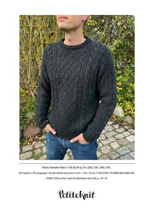 Hovedbilde Moby sweater man oppskrift