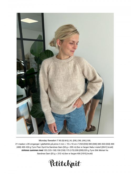 Hovedbilde Monday sweater oppskrift