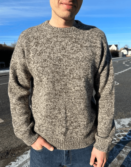 Hovedbilde Melange Sweater Man oppskrift