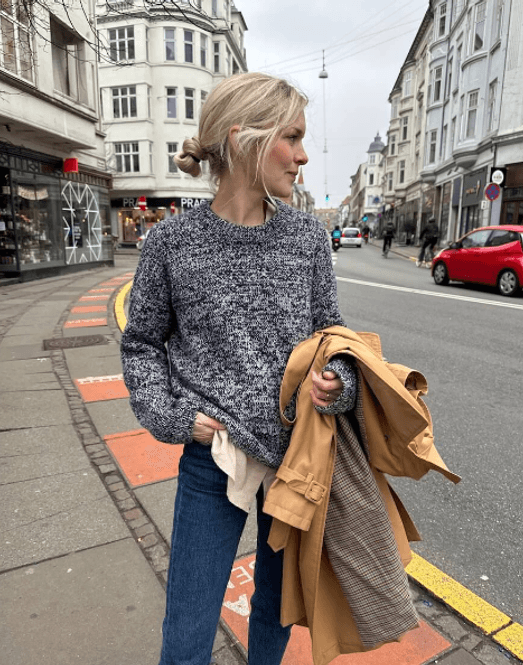 Hovedbilde Melange sweater oppskrift